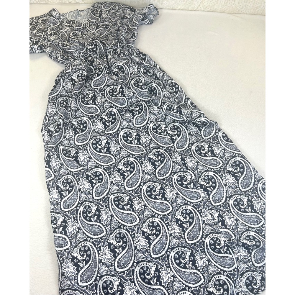 ModCloth Floral Maxi Skirt Women XS Black Whimsical